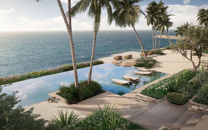 landscape for Bulgari Lighthouse, Dubai, UAE